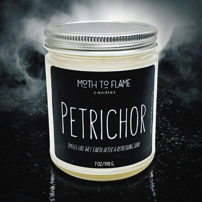Petrichor – Grounding Earth-Scented Candle (7 oz) Moth to Flame Candles