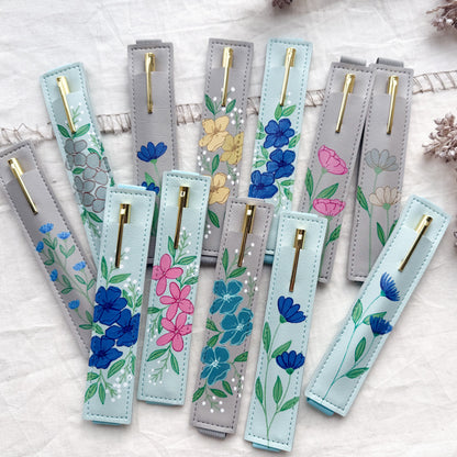 Elastic Pen Holder-Colorful Floral