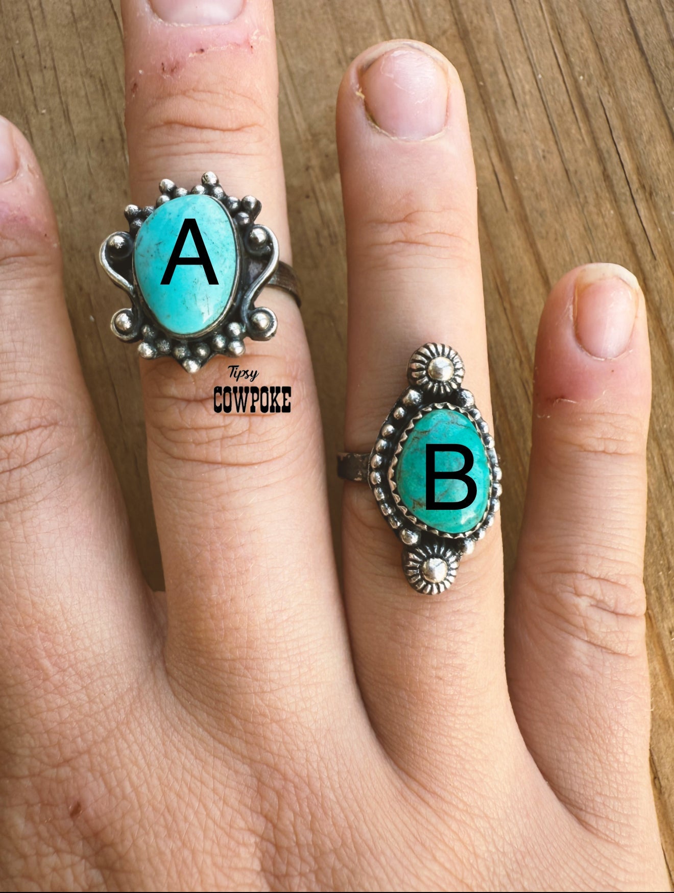 Size 7 Turquoise Rings