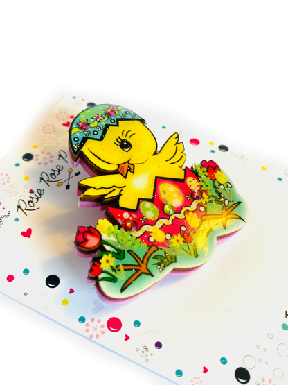 Benny the Easter Chick Brooch by Rosie Rose Parker Quirks!