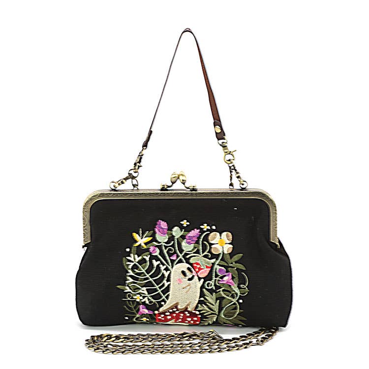 Ghost in Strawberry Field Vintage-Inspired Kisslock Handbag Quirks!