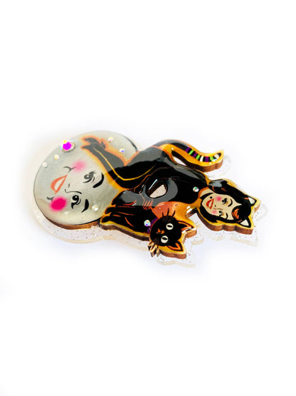 Retro Halloween Statement Brooch