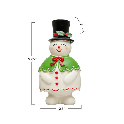 Resin Snowman Toothpick Holder w/ Top Hat Quirks!