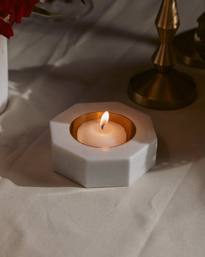Hexagon Candleholder (Diya) Sangemar