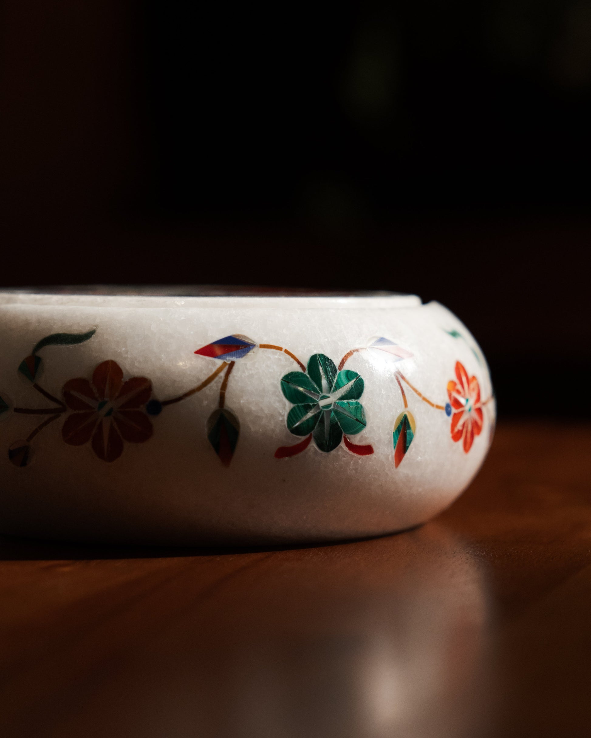 Mughal Red Flower Coaster Set Sangemar