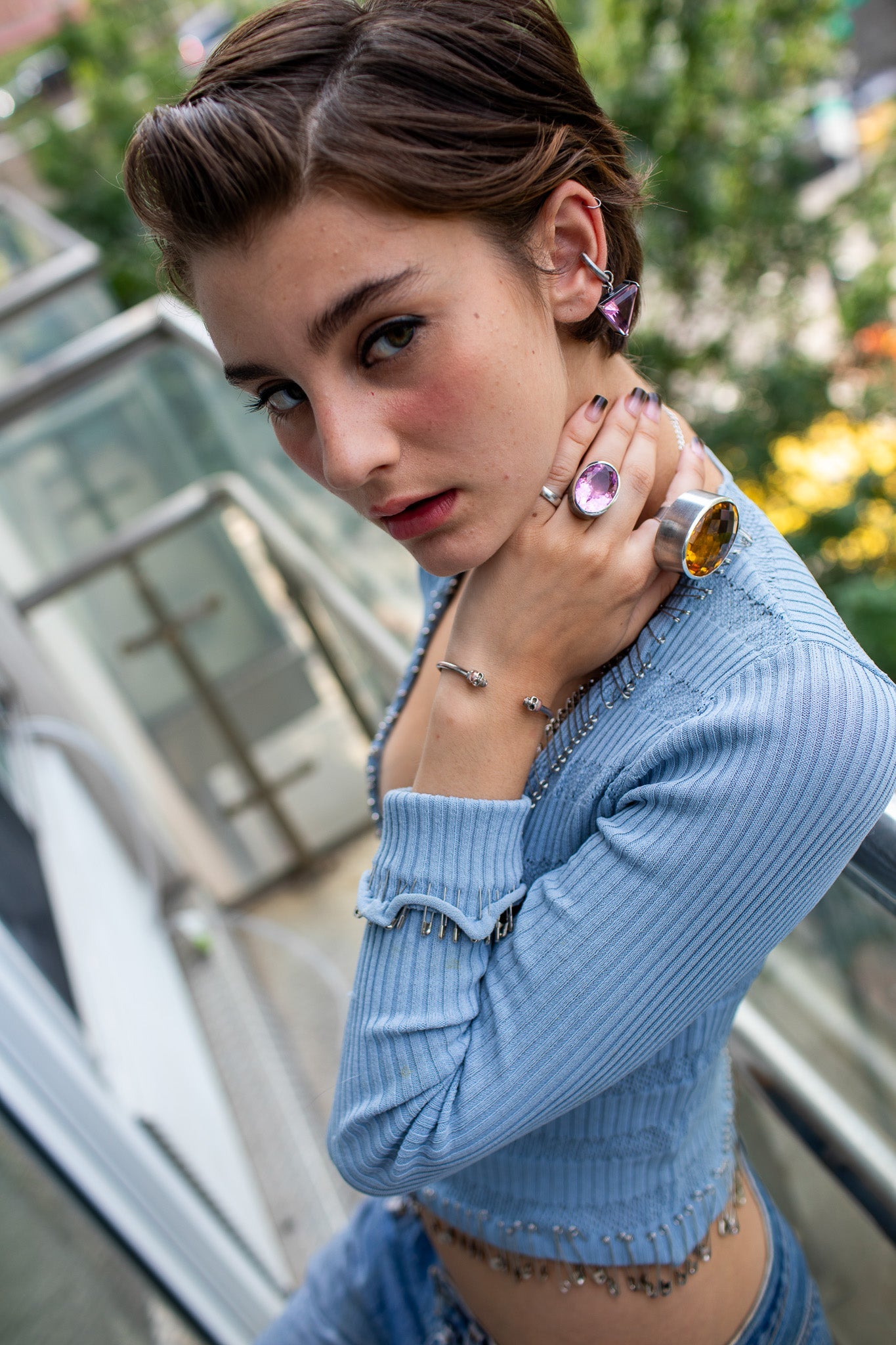 Mini Oval Colossus Ring in Pink Azalea (Silver) SHIPS IN APRIL