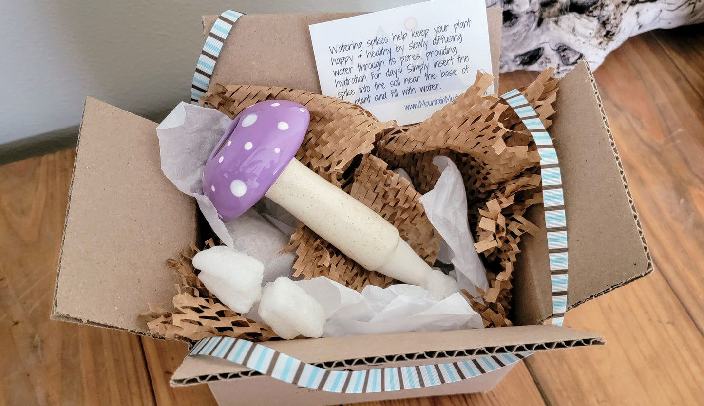 Large Mushroom Watering Spike Mountain Mudworks