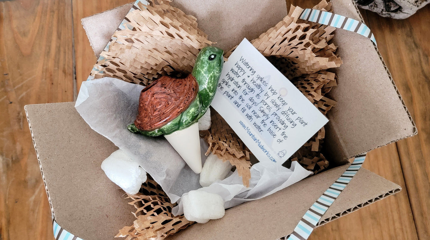 Turtle Plant Watering Spike Mountain Mudworks