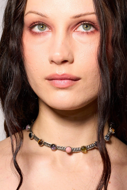 Chainmail Choker in Punk Rocks (Silver) SHIPS IN MARCH