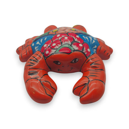 Talavera Crab Sculpture | Vibrant Handcrafted Mexican Art