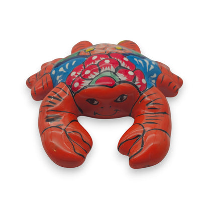 Talavera Crab Sculpture | Vibrant Handcrafted Mexican Art