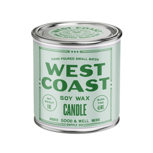 West Coast Happy Place Candle Good & Well Supply Co.