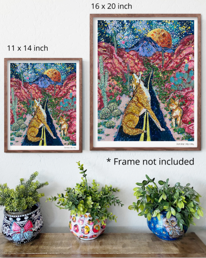 Desert Moon Fine Art Print