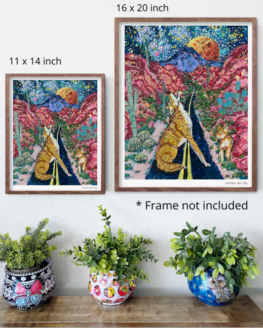 Desert Moon Fine Art Print