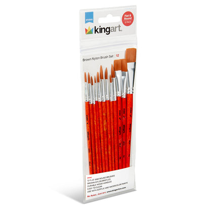 Studio Golden Nylon Brush Set - 12 Pieces