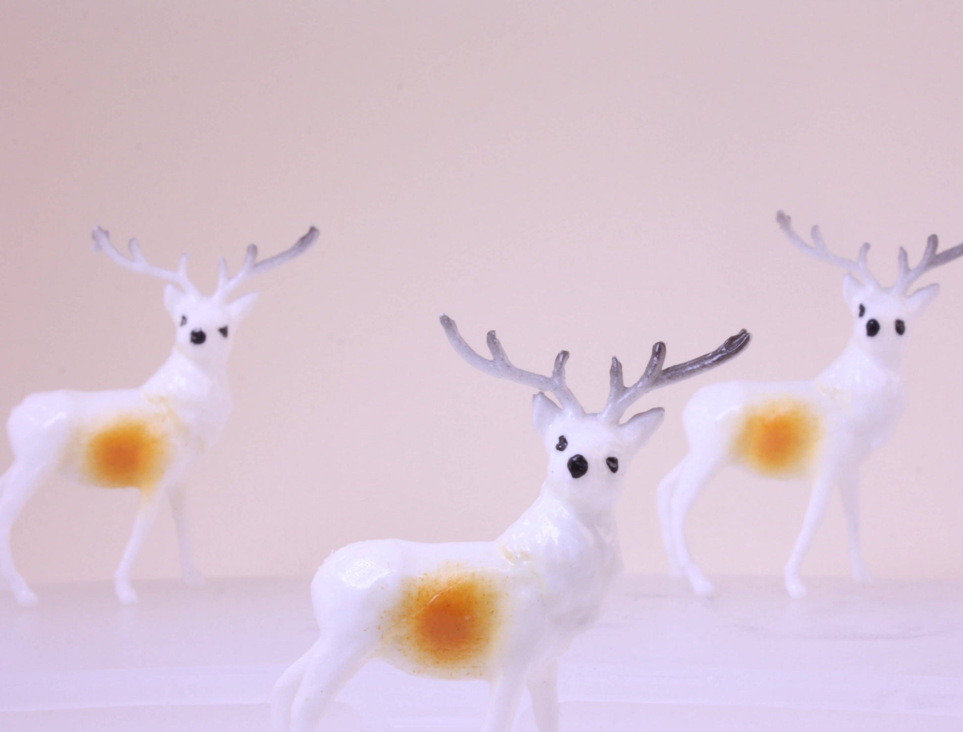 Retro Style 1.5" Reindeer Decorative Figurine, 1960s Quirks!