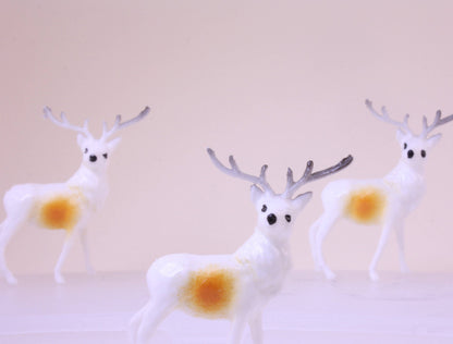 Retro Style 1.5" Reindeer Decorative Figurine, 1960s Quirks!