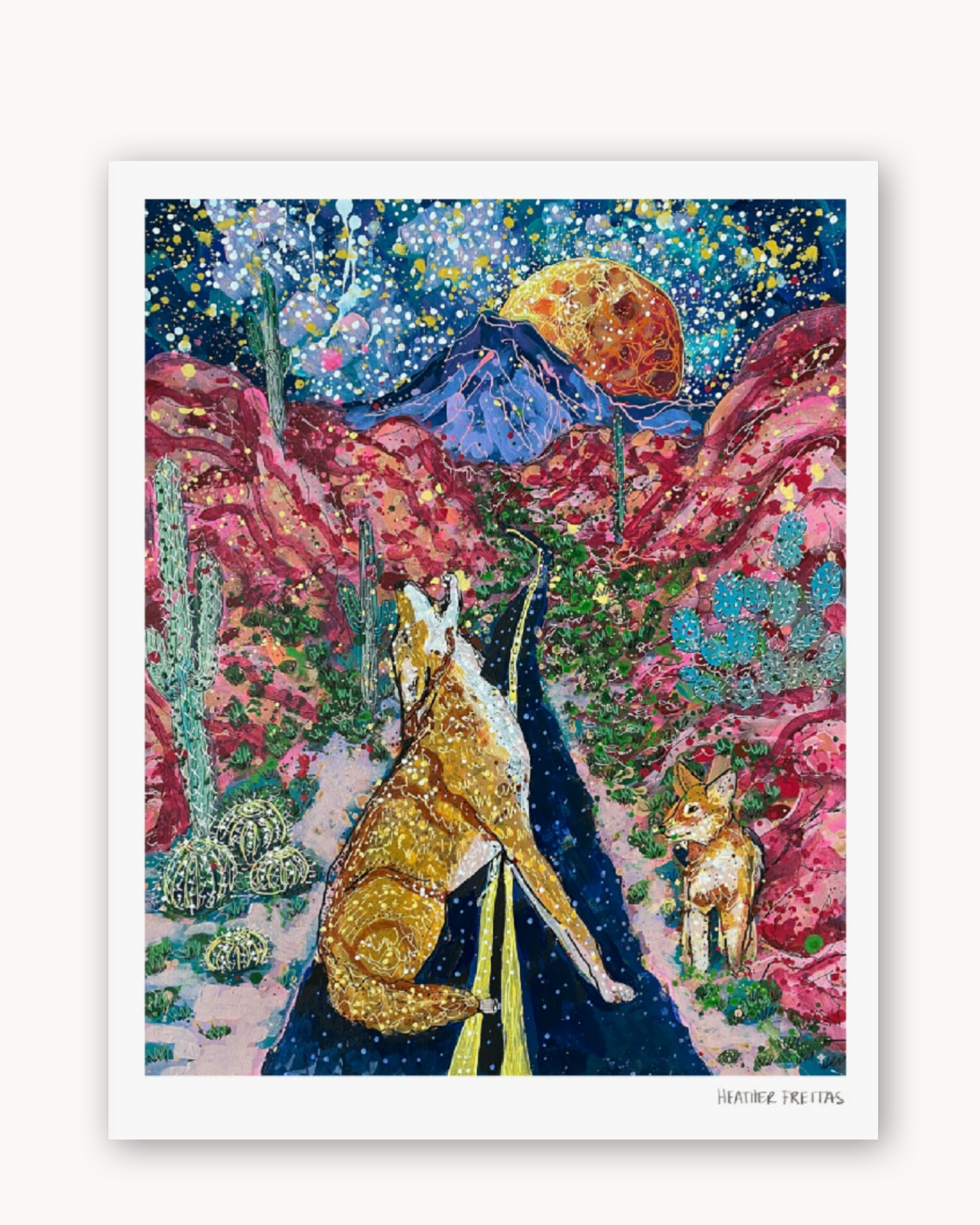 Desert Moon Fine Art Print