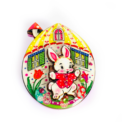 Bobby and his Egg House Brooch by Rosie Rose Parker Quirks!