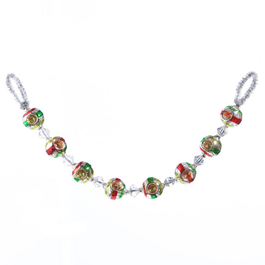 26" Vintage Indent Glass Ornament Garland Quirks!