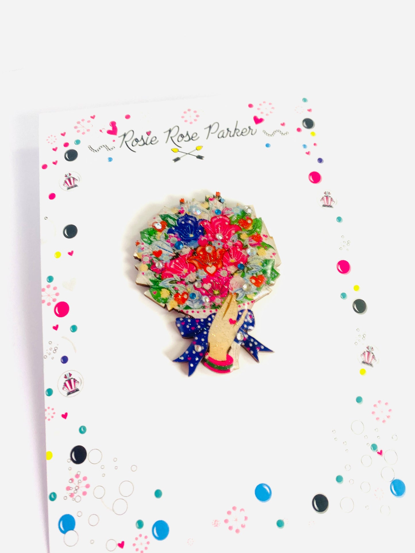 Bouquet of Flowers Brooch by Rosie Rose Parker Quirks!