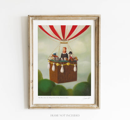 Miss Moon Lesson Two Art Print- 8.5 "X 11" Quirks!