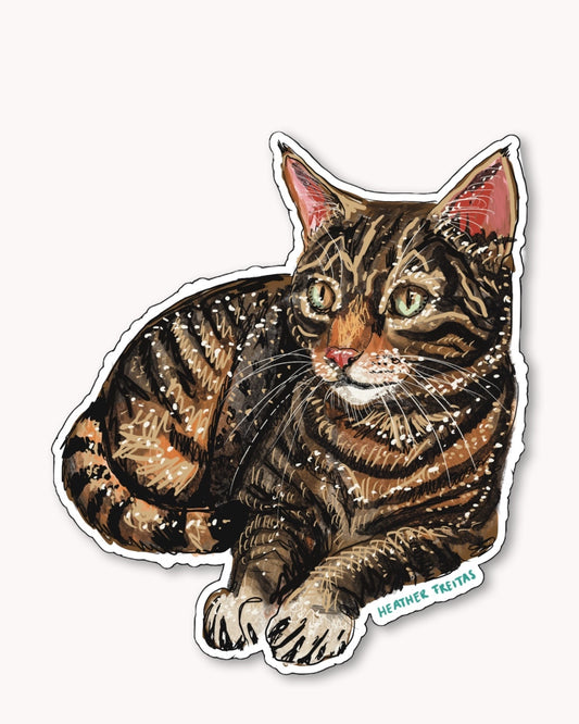 Brown Tabby Sticker
