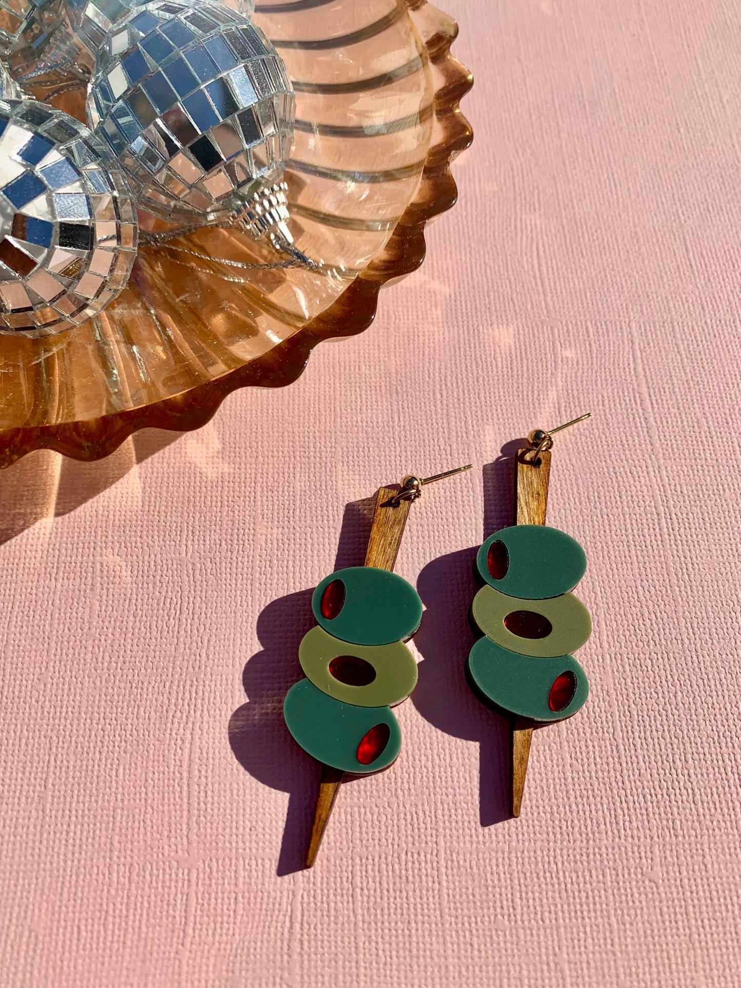 Olive the Feels Acrylic Statement Earrings Quirks!