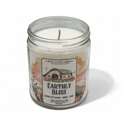 Earthly Bliss – 7 oz Candle Moth to Flame Candles