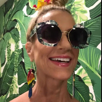 Tropical Parrot Acrylic Statement Earrings Quirks!