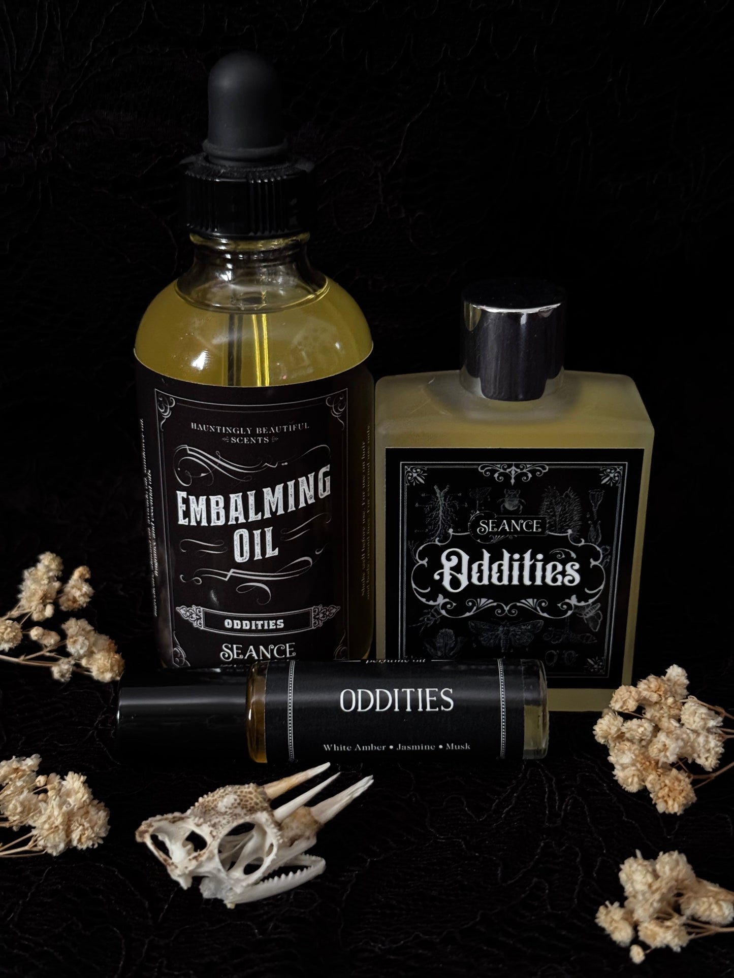 Oddities  - Embalming Lotion Oil - (amber, incense, jasmine)