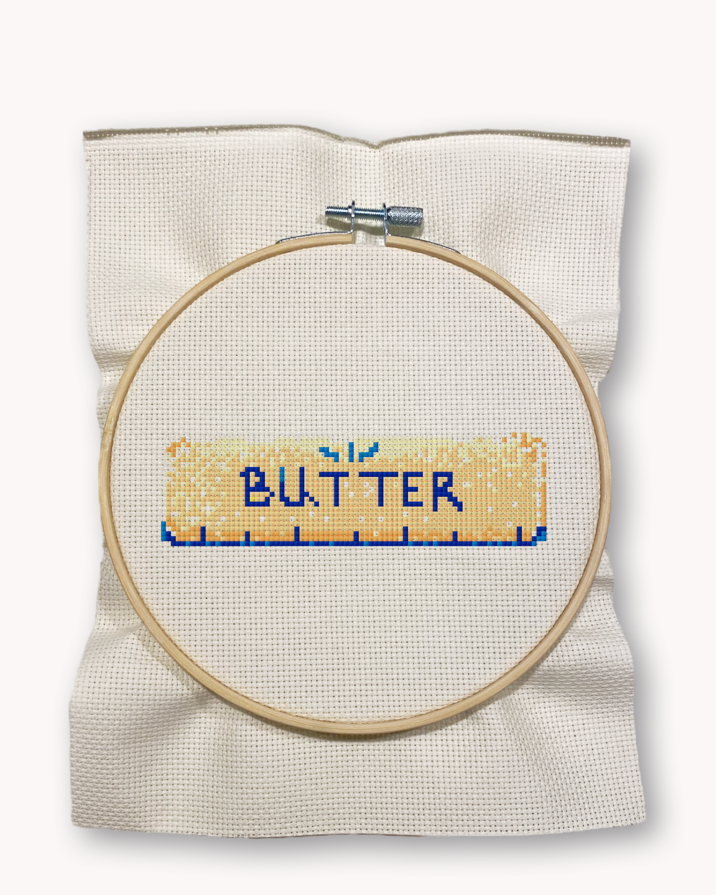 Butter Cross Stitch Kit ( LG 5 inch )