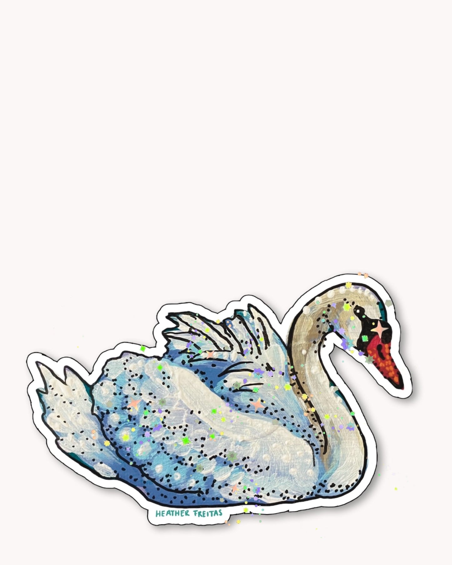 Swan Sticker