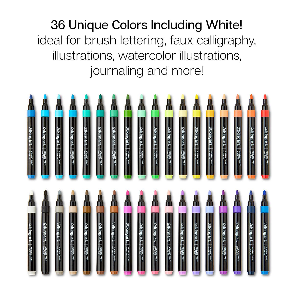 Acrylic Paint Markers - 36 Colors - Creative Freedom Collective