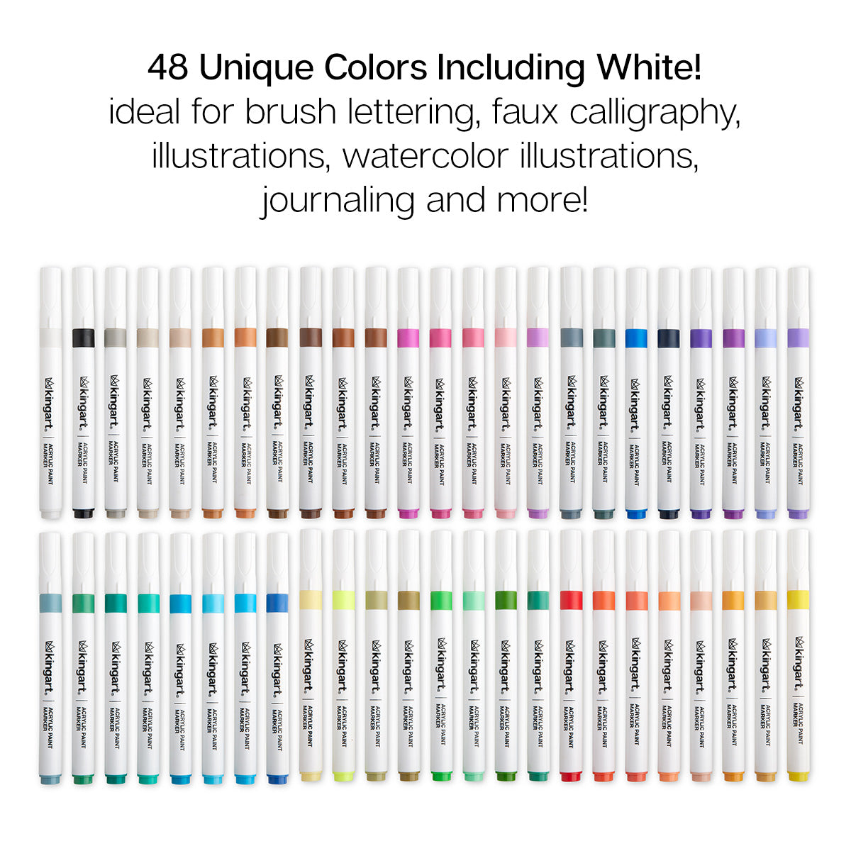 Acrylic Paint Markers - 48 Count
