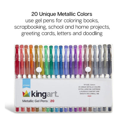 Gel Pens 20 Metallic Colors
