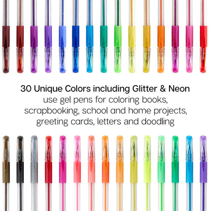 Gel Pens 30 Glitter Colors