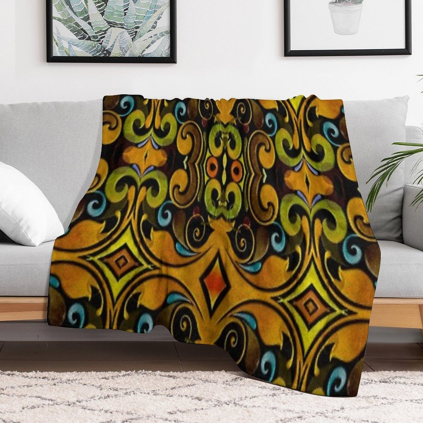 ABSTRACT-14.1 Throw Blanket