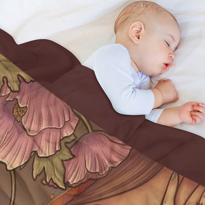 POPPY WITCH Throw Blanket