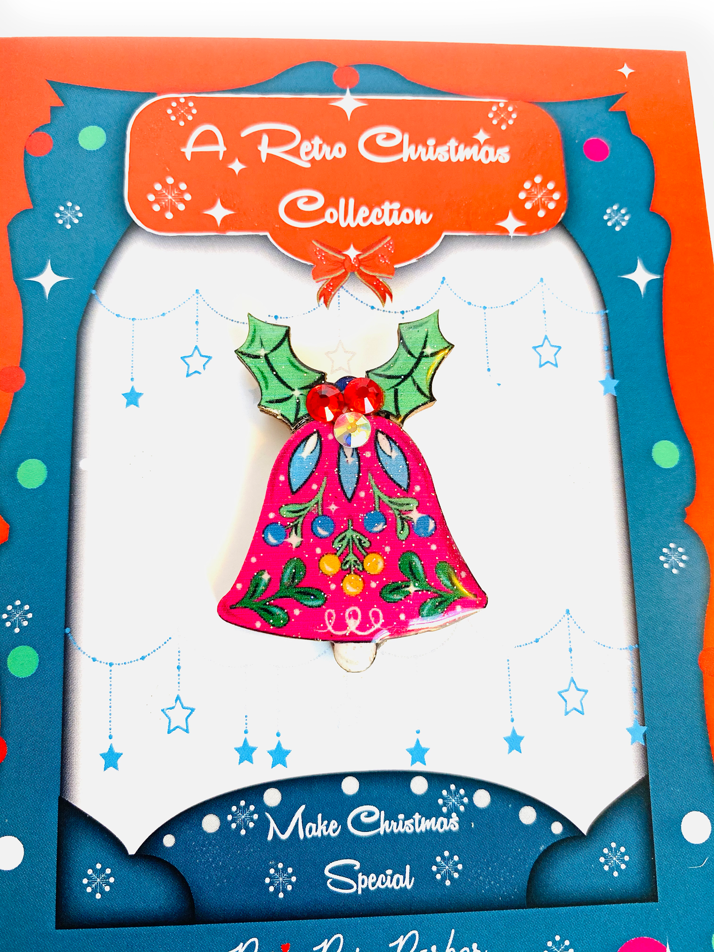 Christmas Bell Brooch by Rosie Rose Parker Quirks!