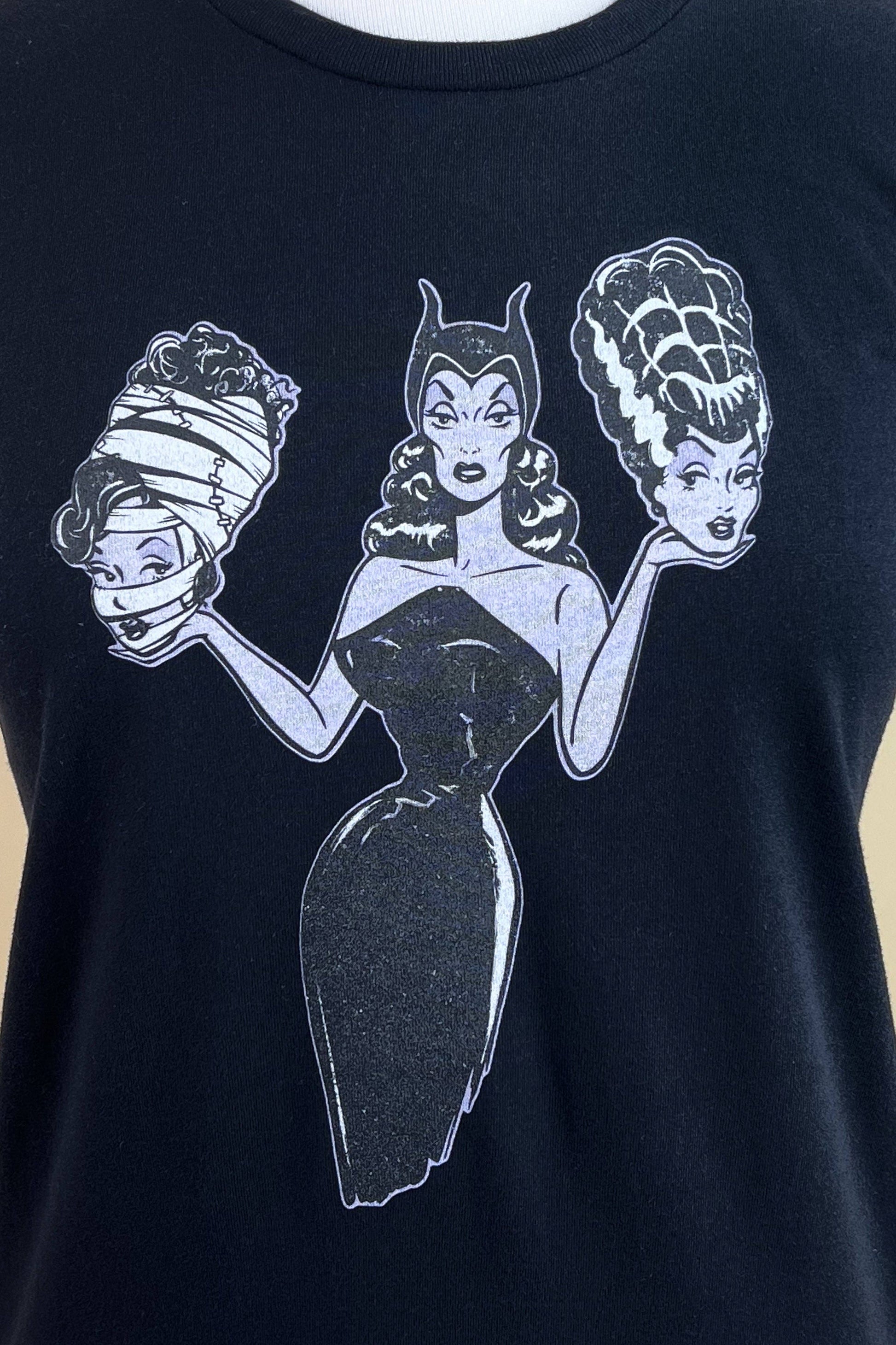 Mind Your Head Fitted Tee in Black - SMALL Quirks!