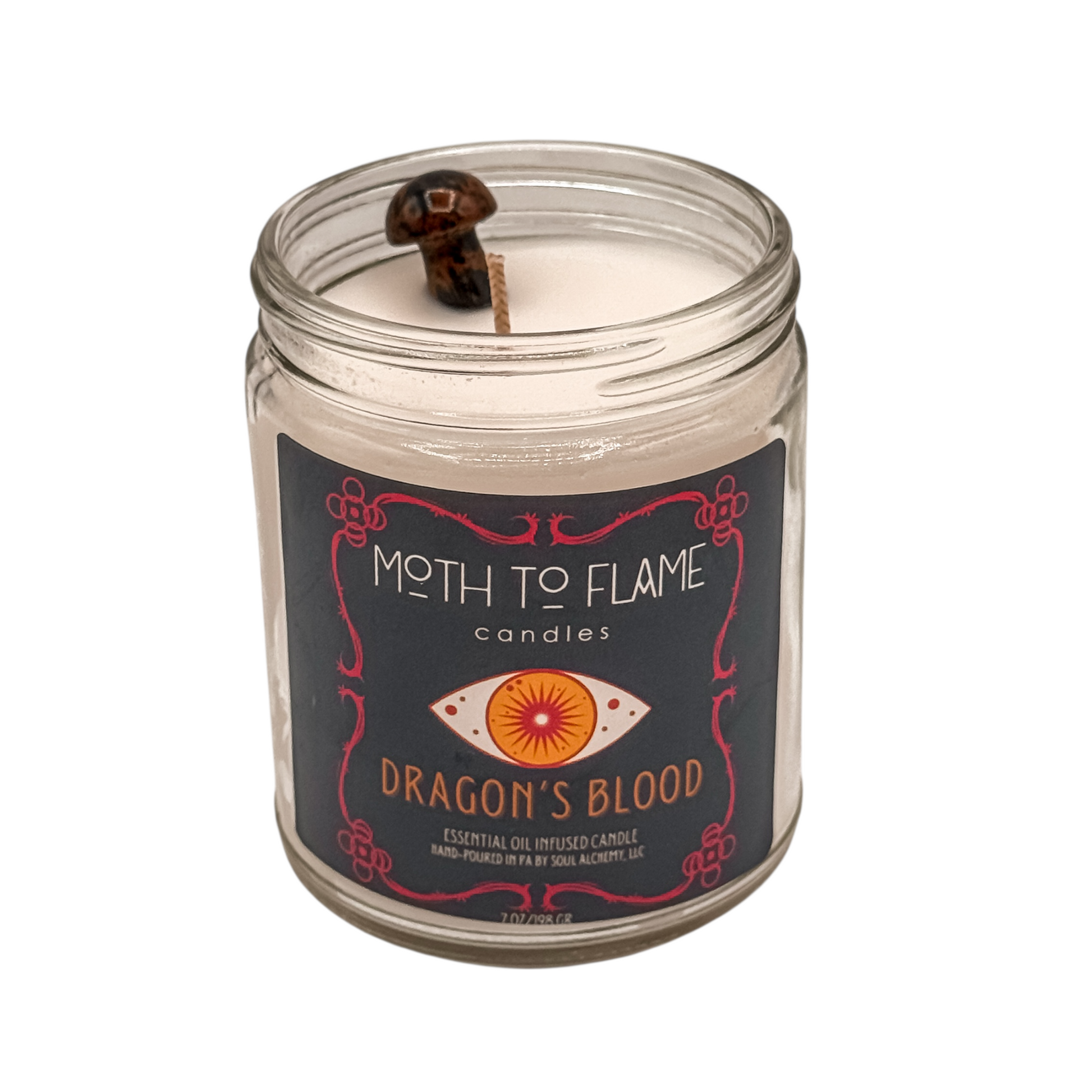 Dragon’s Blood – 7 oz Candle Moth to Flame Candles