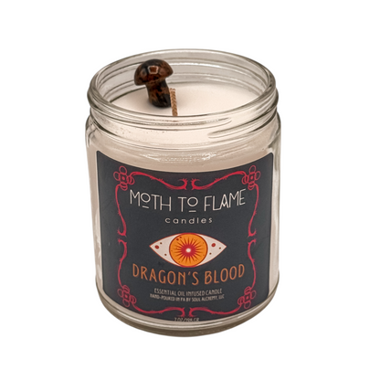 Dragon’s Blood – 7 oz Candle Moth to Flame Candles