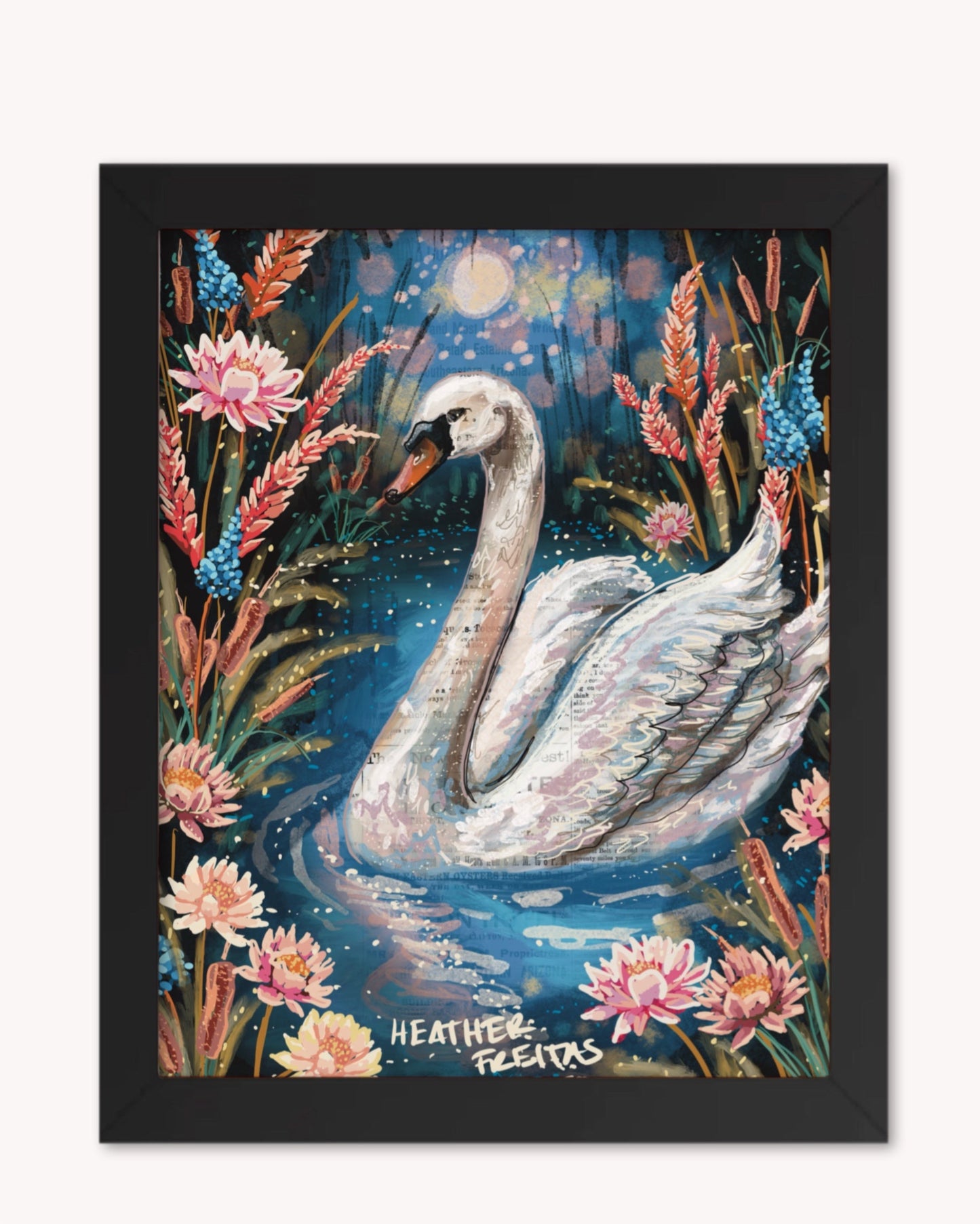 Serenity Swan Print