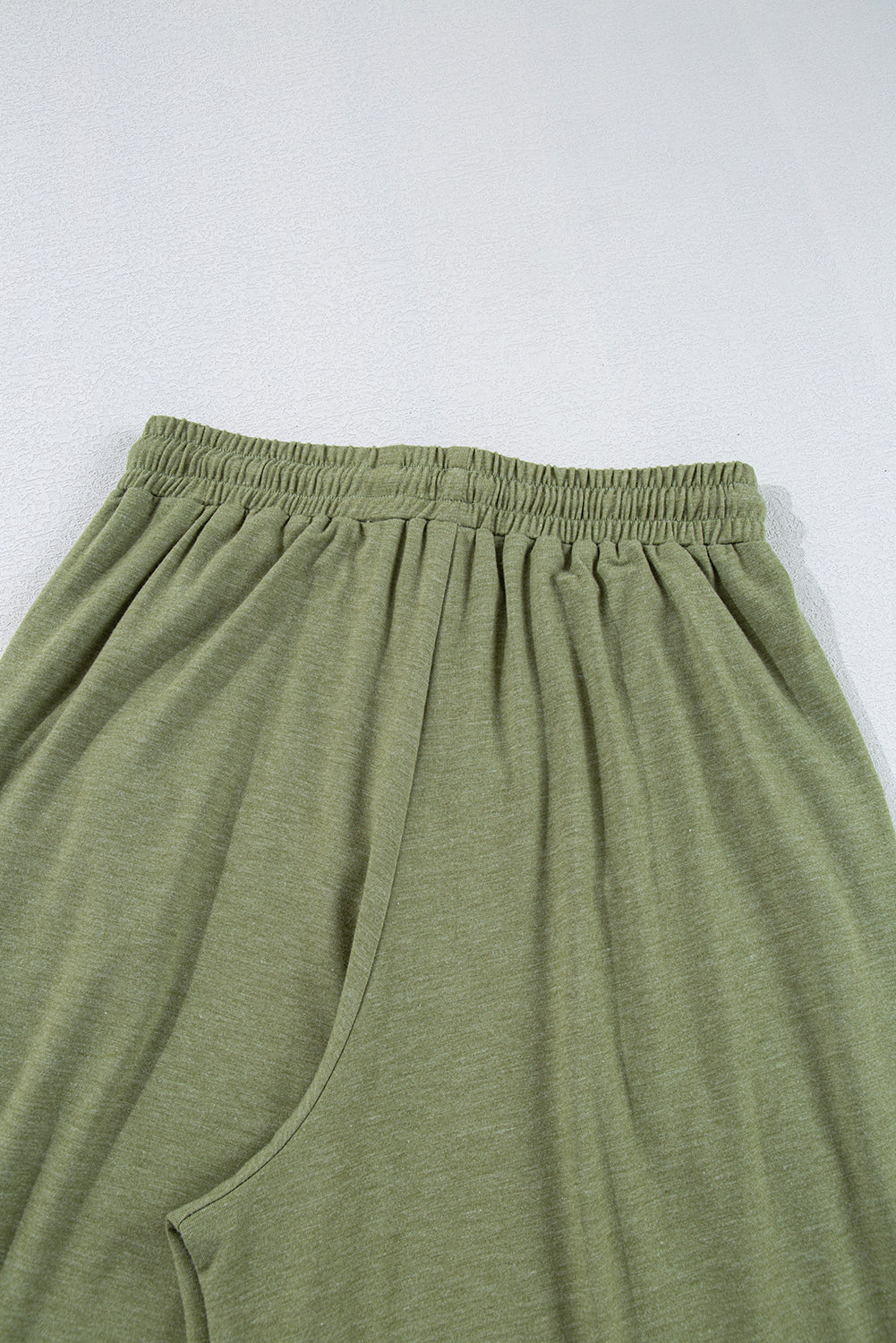 Dune Solid Color Ruffle Hem Wide Leg Pants Shewin
