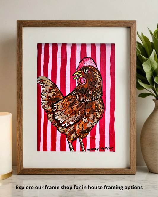 Brown Chicken ( Original Painting ) Heather Freitas