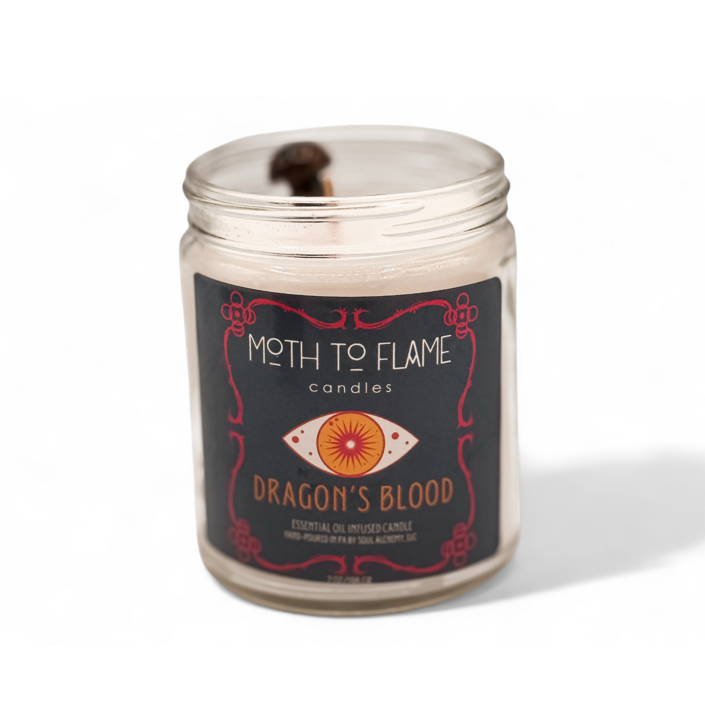 Dragon’s Blood – 7 oz Candle Moth to Flame Candles