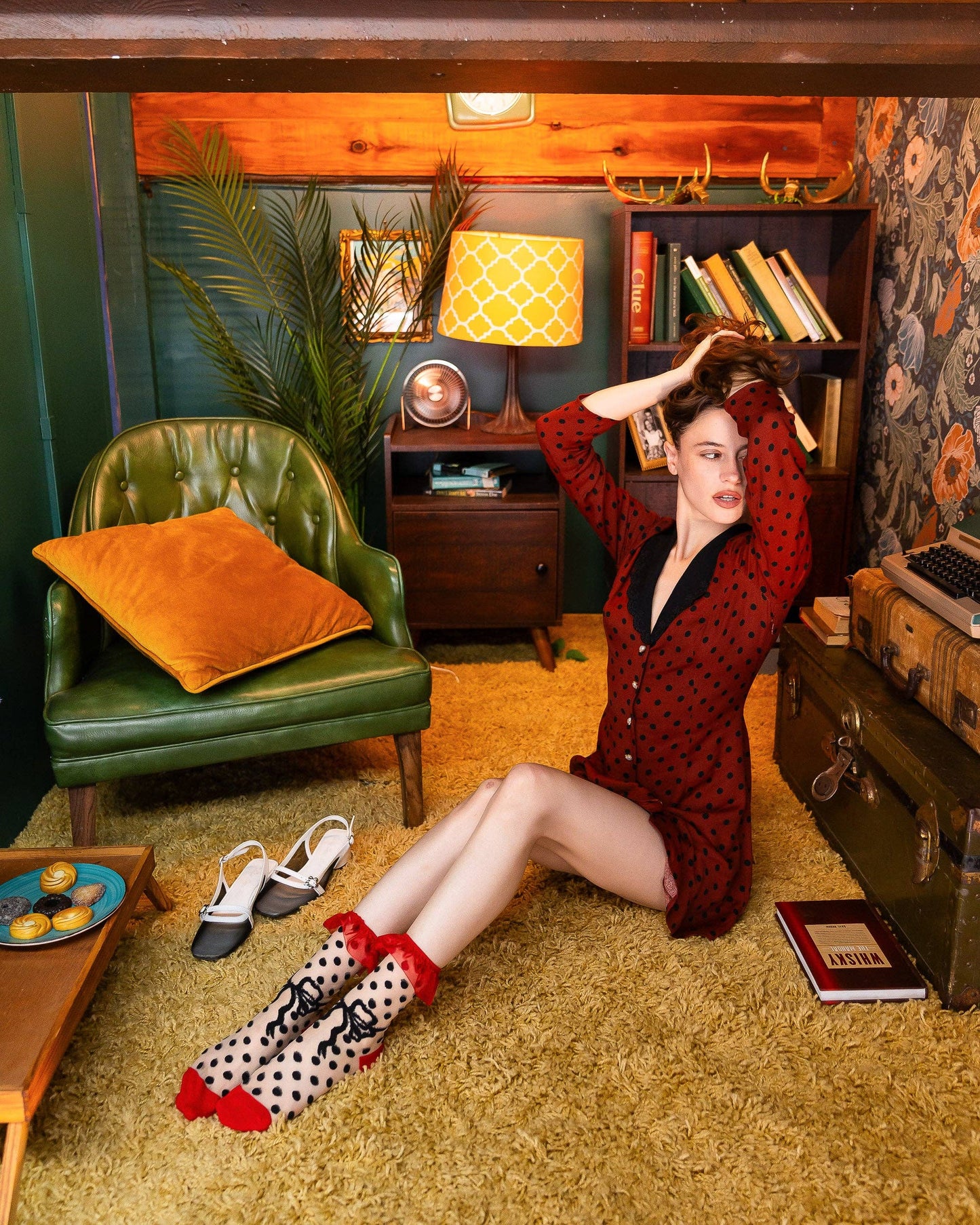 Polka Dot Bow Ruffle Sheer Crew Sock Quirks!