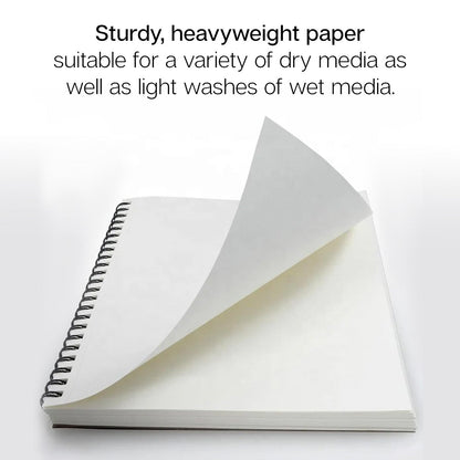 Mixed Media Sketchbook - Side Spiral - 9” x 12” - 60 Sheets