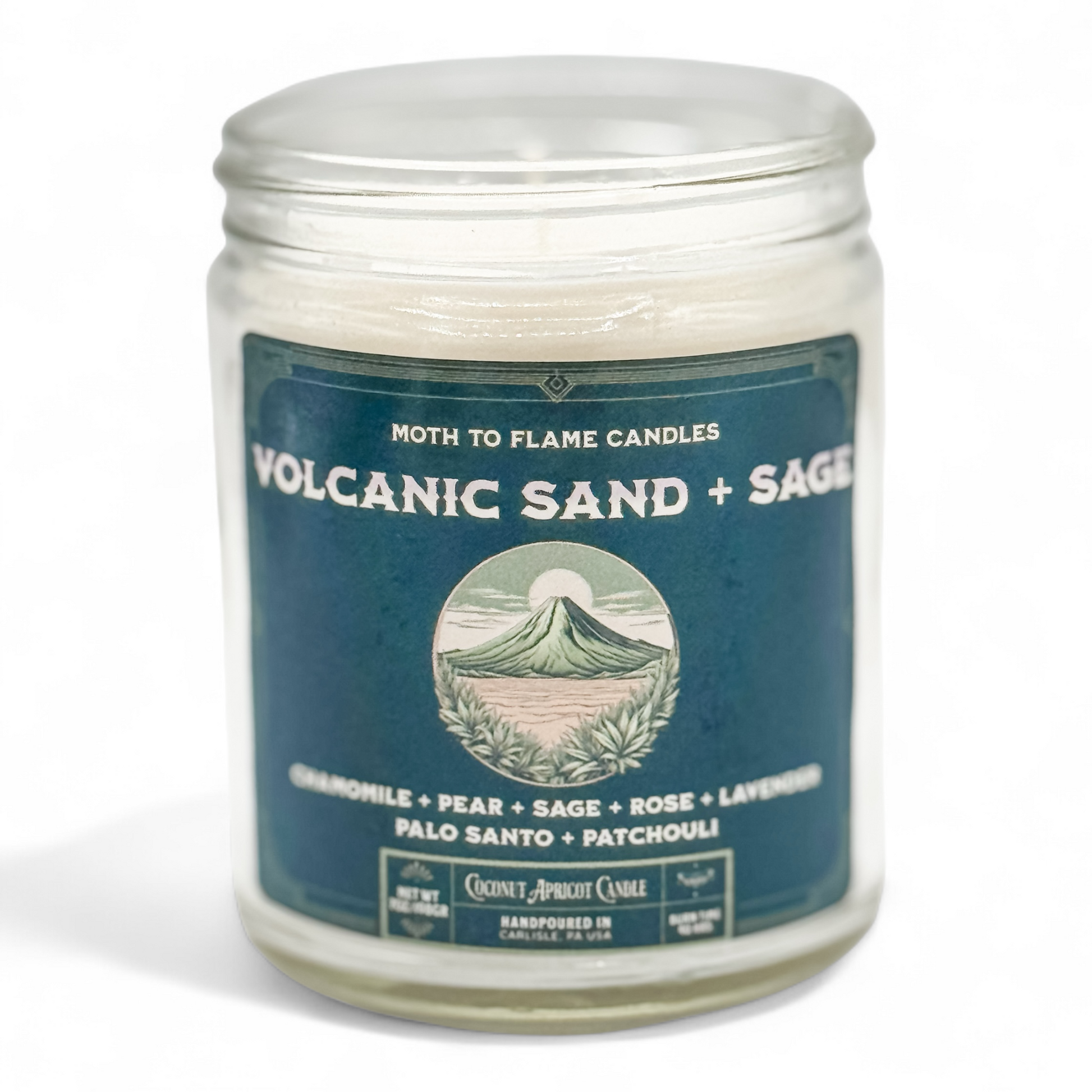 Volcanic Sand + Sage - 7 oz candle Moth to Flame Candles